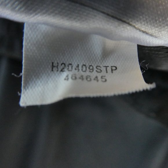 Vintage 90s Nike Black Snap Tear Away Track Pants Stripe White Grey XL 16 - Picture 9 of 9